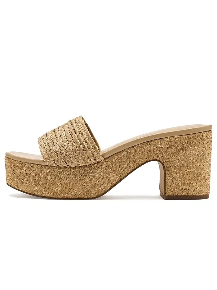 Босоножки на платформе Clarita Raffia Slide Vince — изображение 4 из 4, коричневый