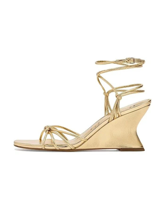 Босоножки с ремешками Daxton Sam Edelman — изображение 3 из 4, золотистый