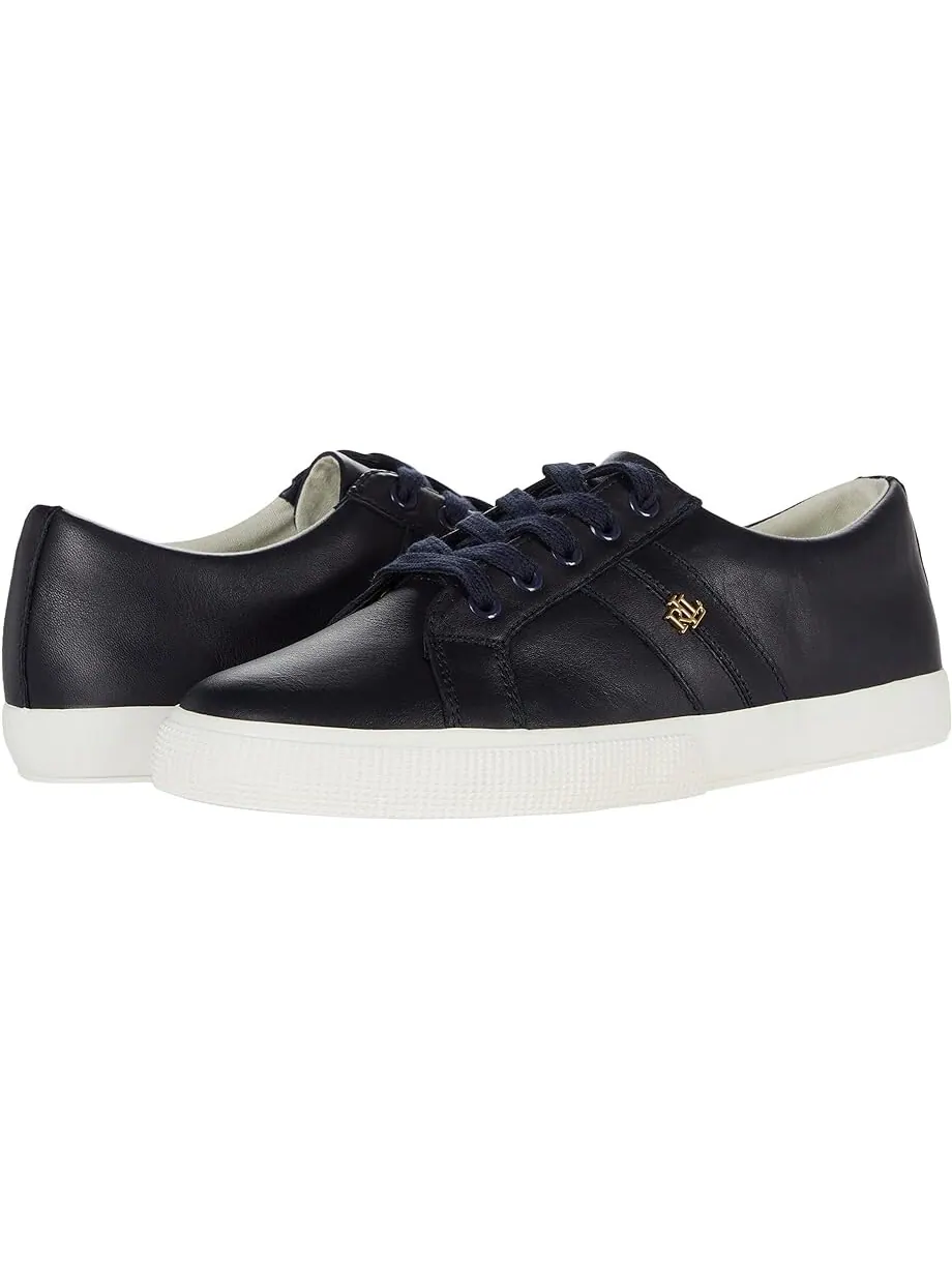 Кроссовки LAUREN Ralph Lauren Janson II Action Leather Sneaker — изображение 1 из 4, темно-синий