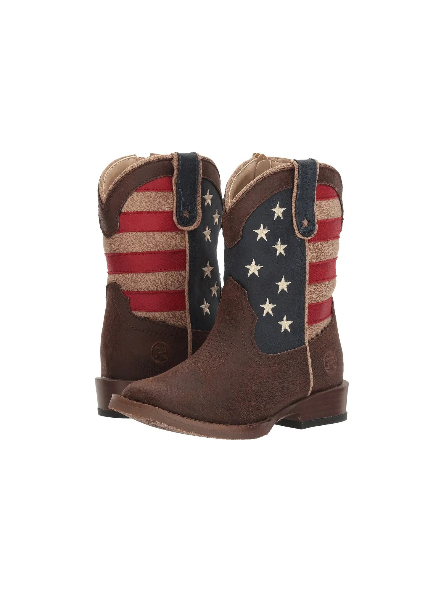 Ботинки Roper Kids American Patriot (Toddler) — изображение 2 из 7, коричневый