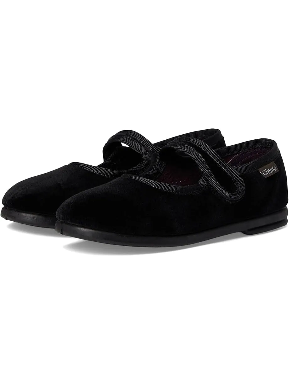 Детские балетки Cienta 500-075 (toddler/little kid/big kid) Cienta Kids Shoes — черный
