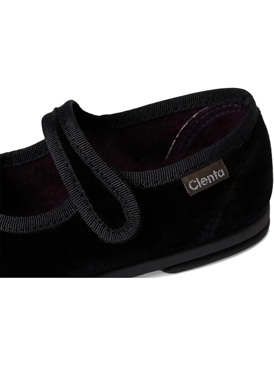 Детские балетки Cienta 500-075 (toddler/little kid/big kid) Cienta Kids Shoes — изображение 6 из 7, черный