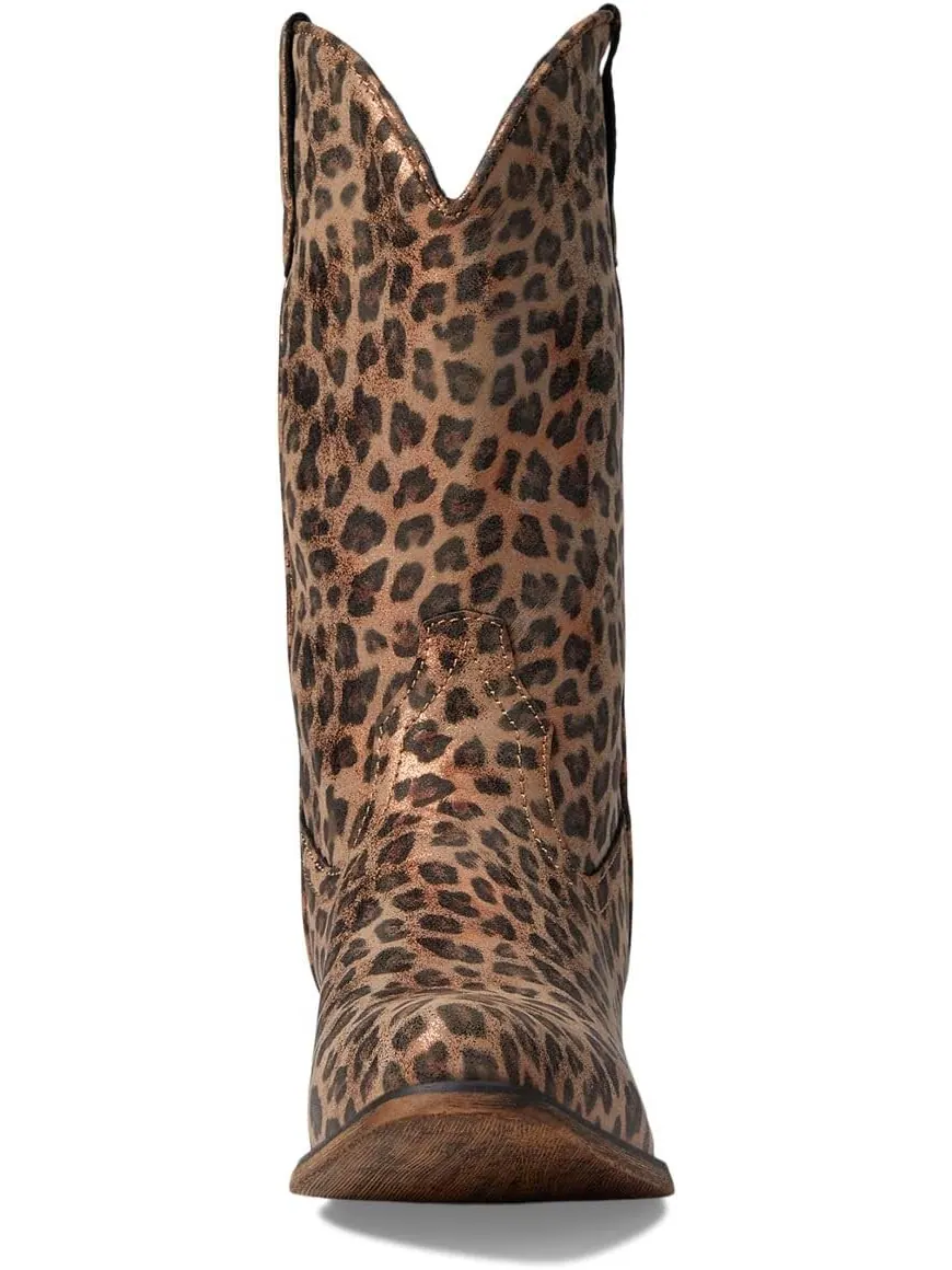 Ковбойские сапоги Riley Cheetah Roper — изображение 2 из 5, бежевый