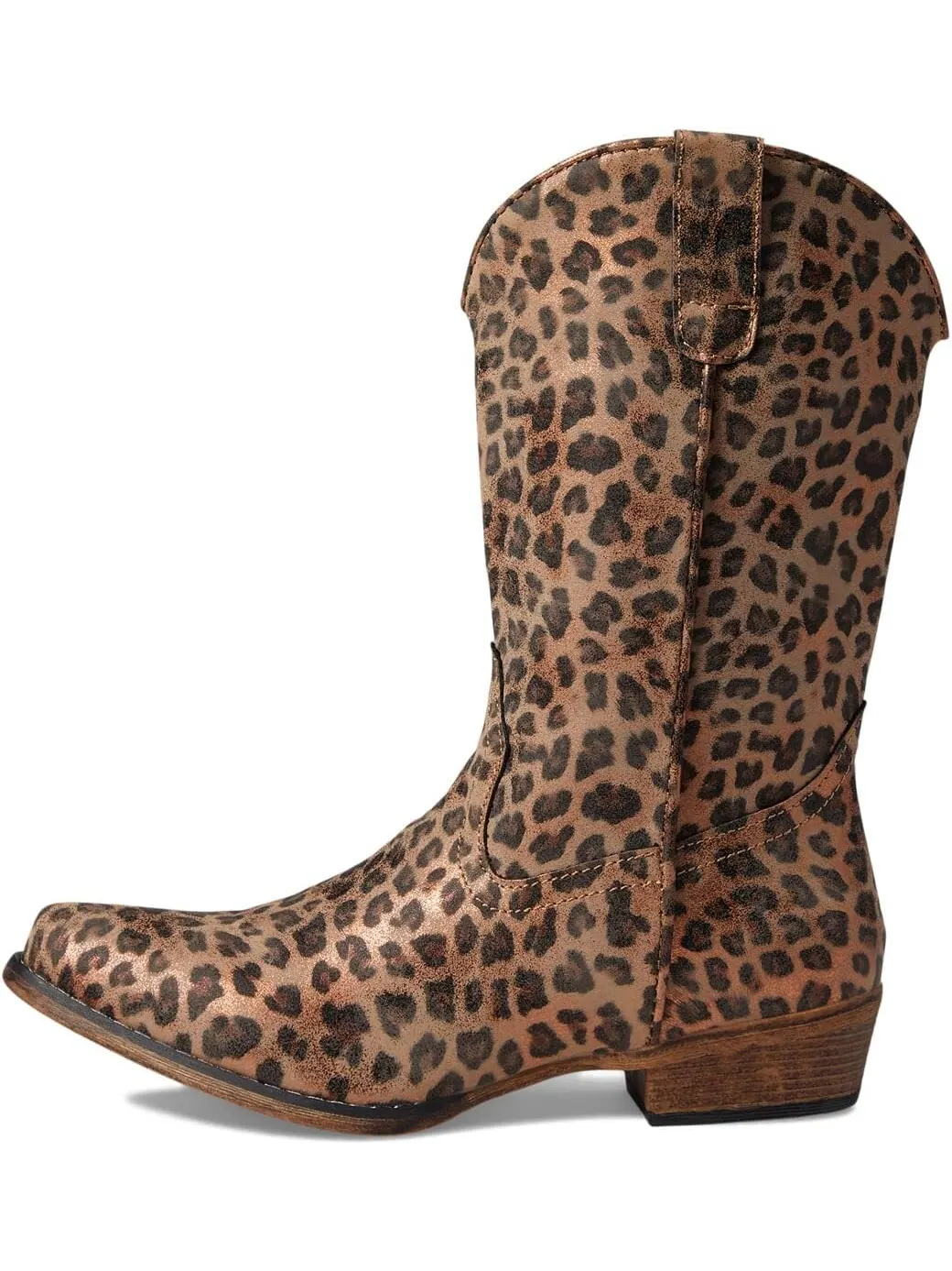 Ковбойские сапоги Riley Cheetah Roper — изображение 4 из 5, бежевый