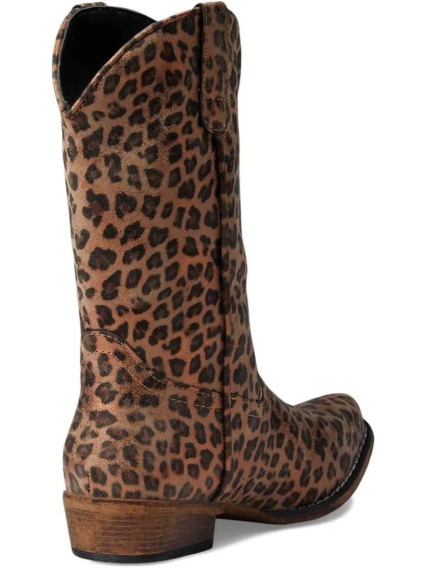 Ковбойские сапоги Riley Cheetah Roper — изображение 5 из 5, бежевый