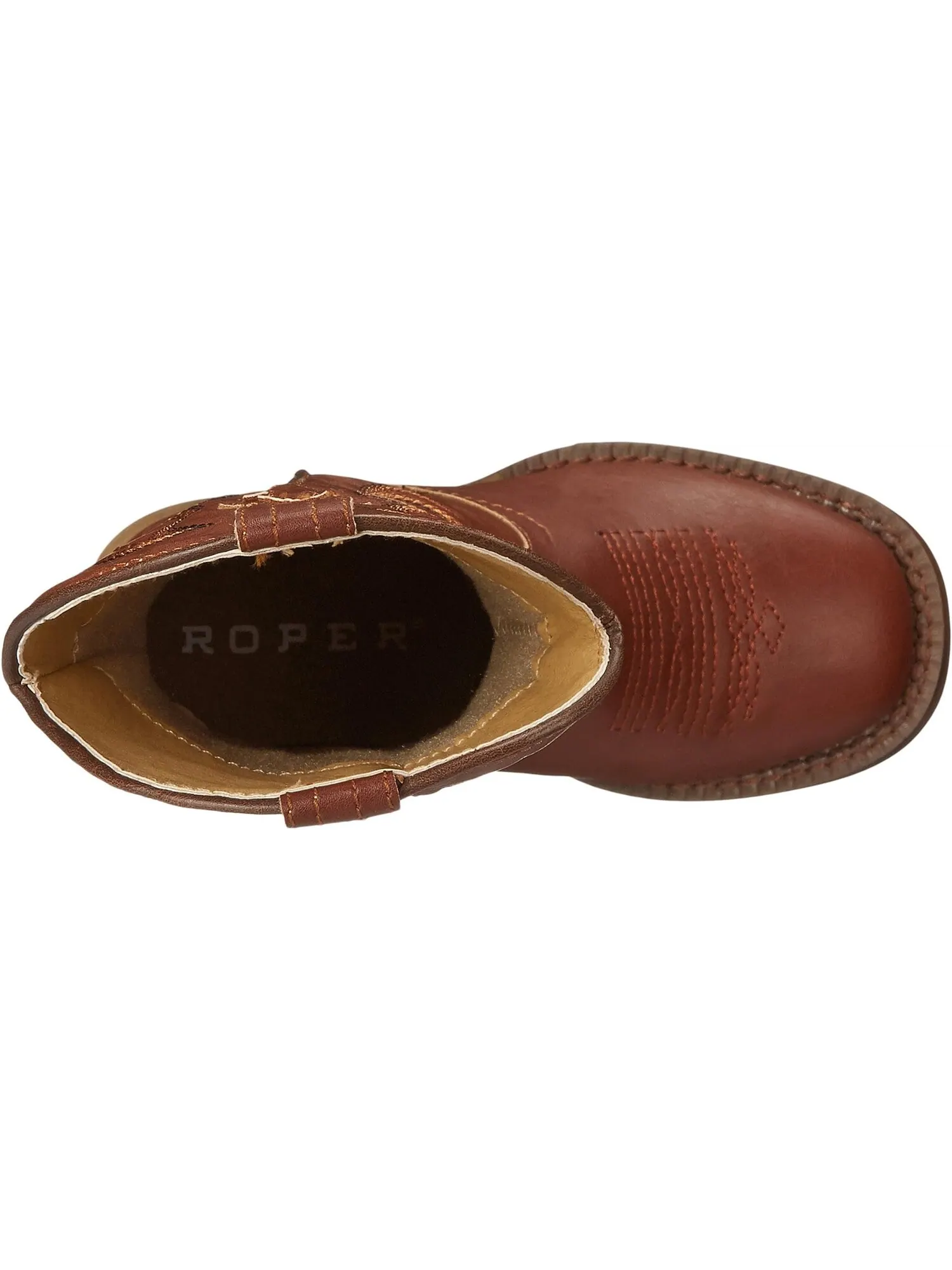 Ковбойские сапоги Texson Faux Leather Roper — изображение 2 из 7, коричневый