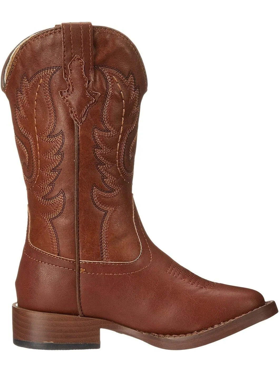 Ковбойские сапоги Texson Faux Leather Roper — изображение 6 из 7, коричневый