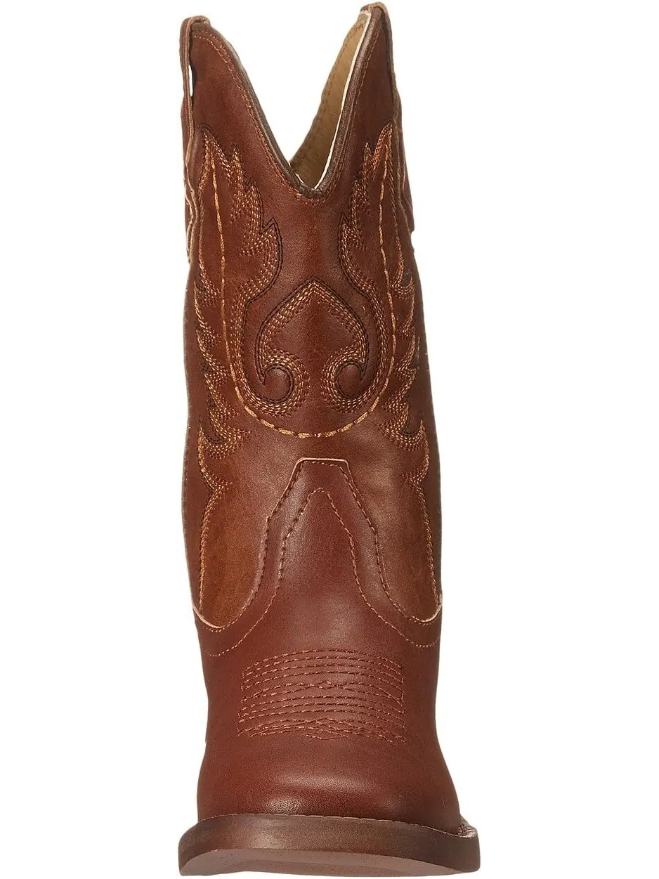 Ковбойские сапоги Texson Faux Leather Roper — изображение 7 из 7, коричневый