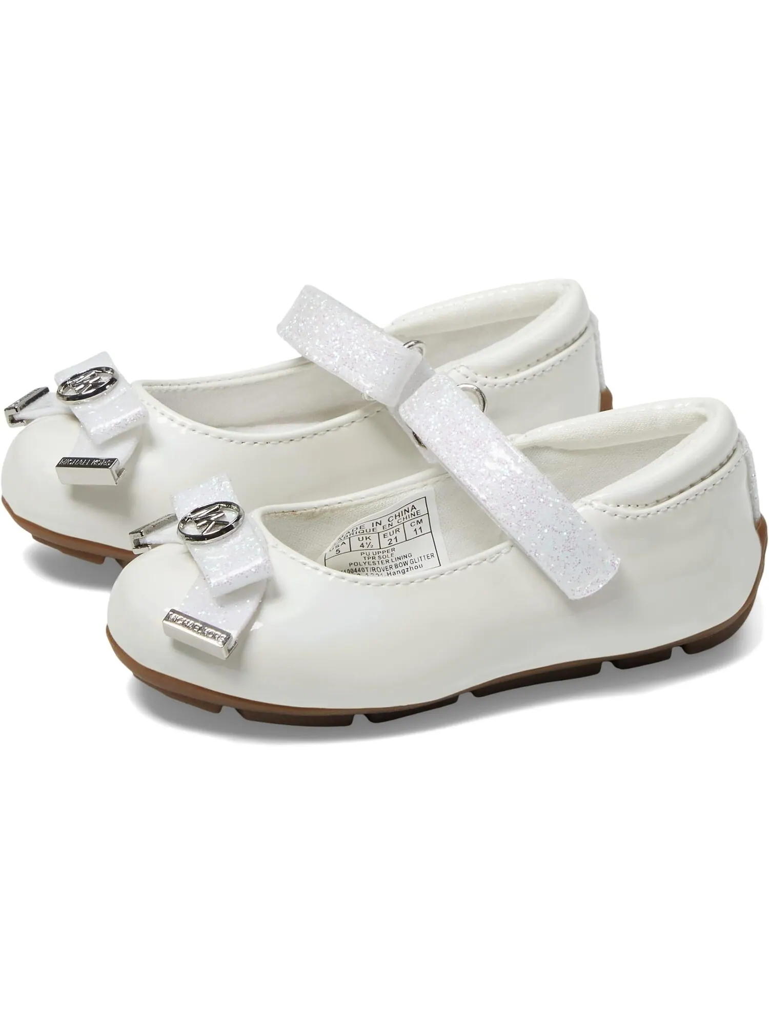 Балетки Rover Bow Glitter MICHAEL Michael Kors — изображение 1 из 5, белый