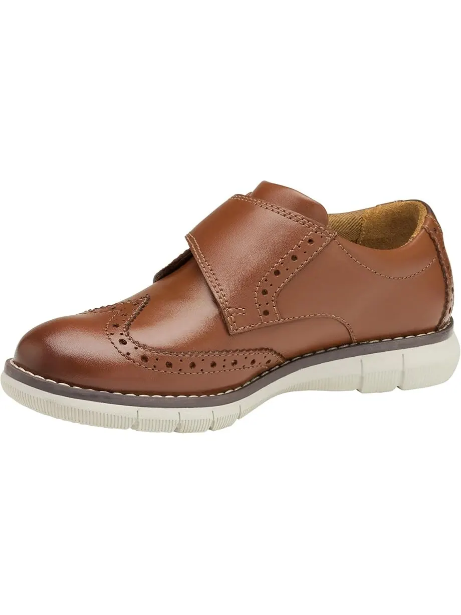 Оксфорды Johnston & Murphy Kids Holden Wing Tip — изображение 1 из 6, бежевый