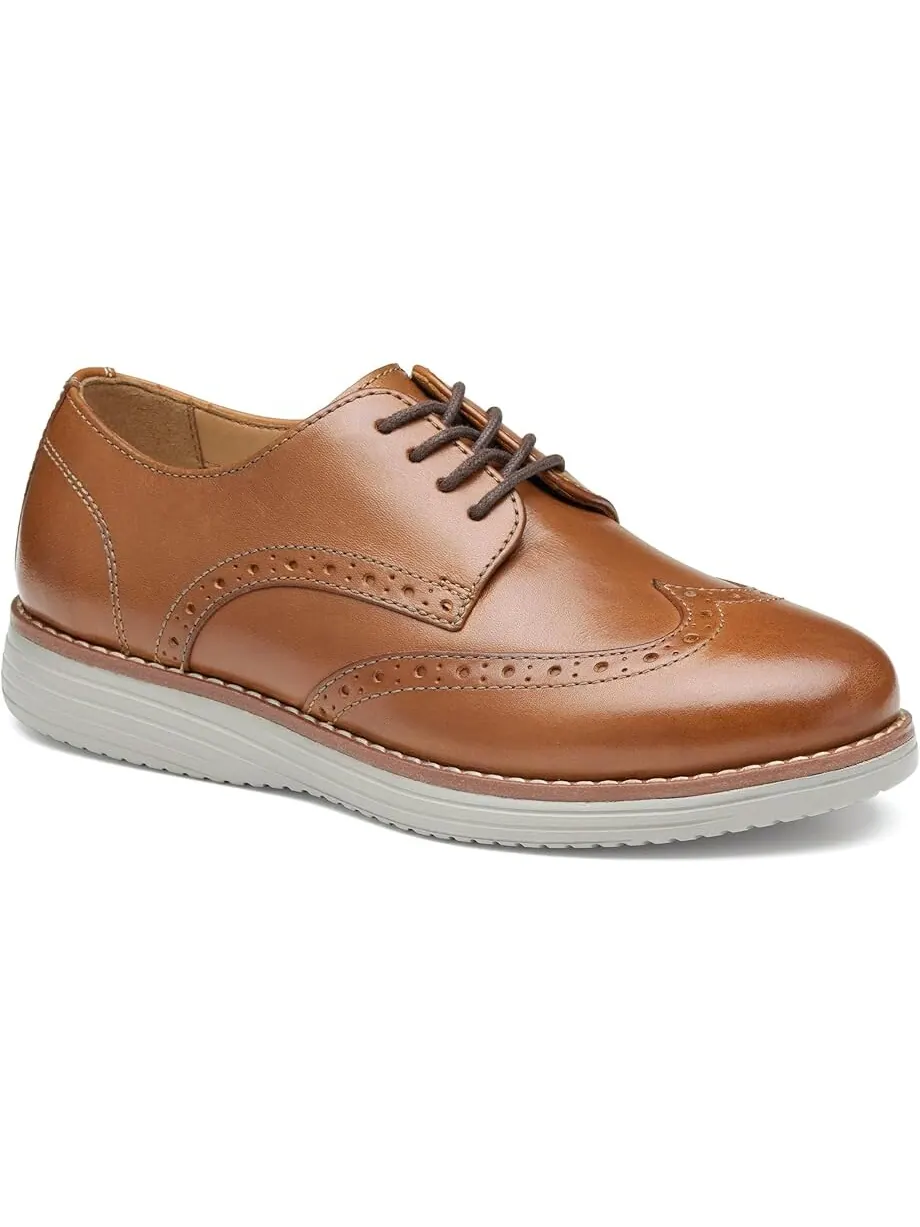 Оксфорды Johnston & Murphy Kids Upton Wingtip — изображение 1 из 6, бежевый
