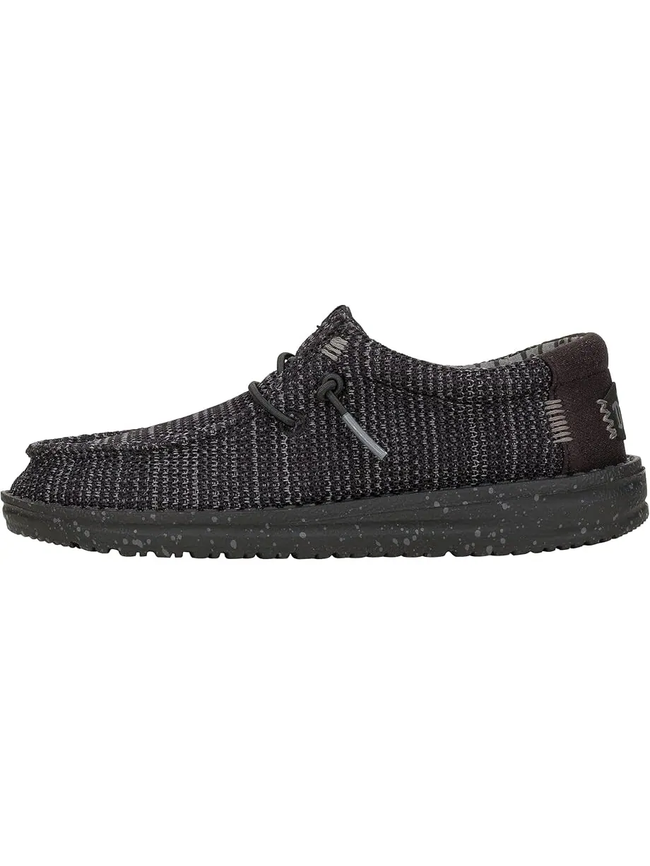 Лоферы Hey Dude Kids Wally Stretch Sox — изображение 4 из 7, черный