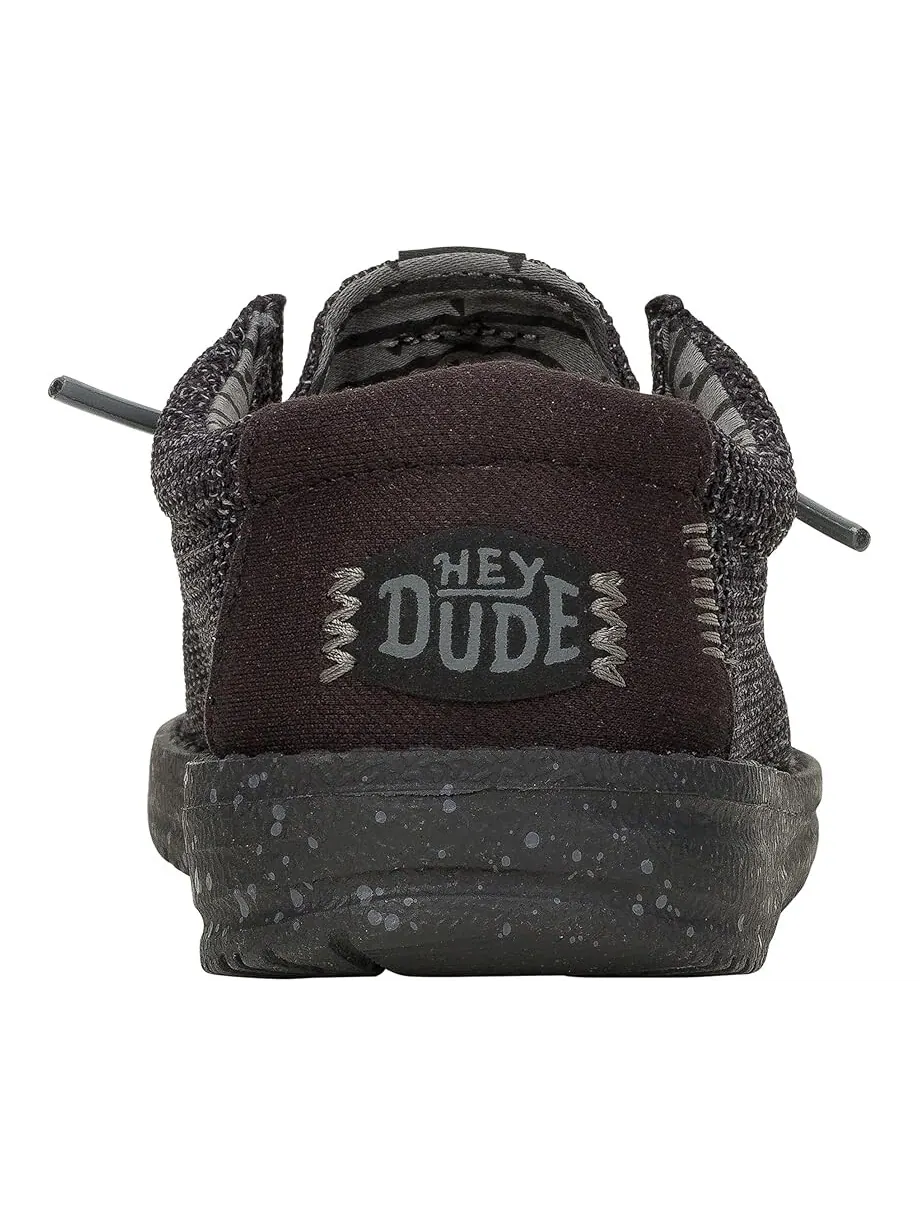 Лоферы Hey Dude Kids Wally Stretch Sox — изображение 5 из 7, черный