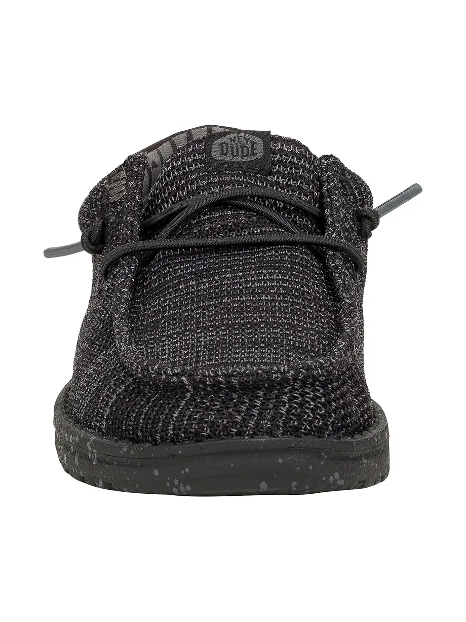 Лоферы Hey Dude Kids Wally Stretch Sox — изображение 7 из 7, черный