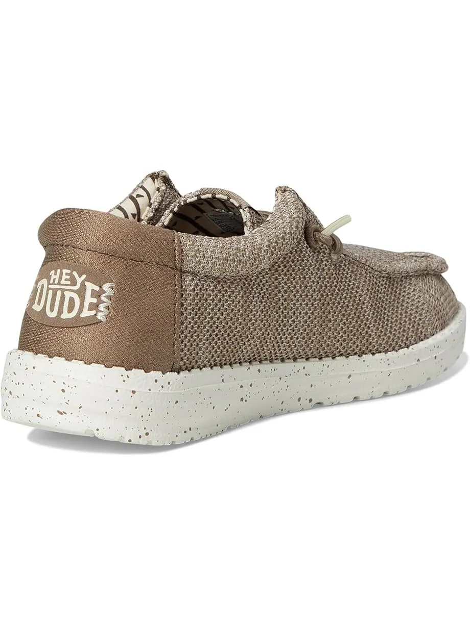 Лоферы Hey Dude Kids Wally Stretch Sox — изображение 5 из 7, ореховый