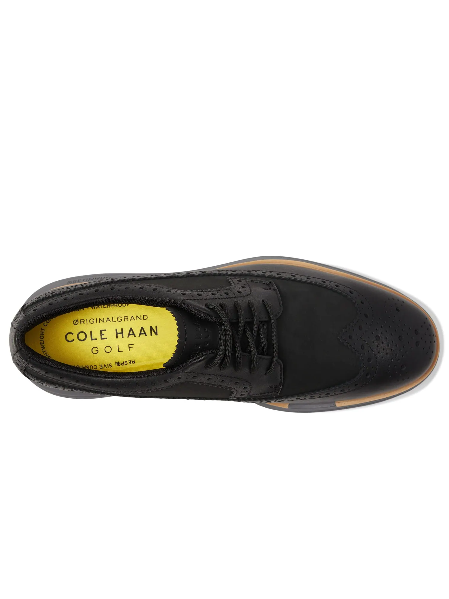 Кроссовки Cole Haan Originalgrand Tour Golf Waterproof — изображение 2 из 6, черный/натуральный