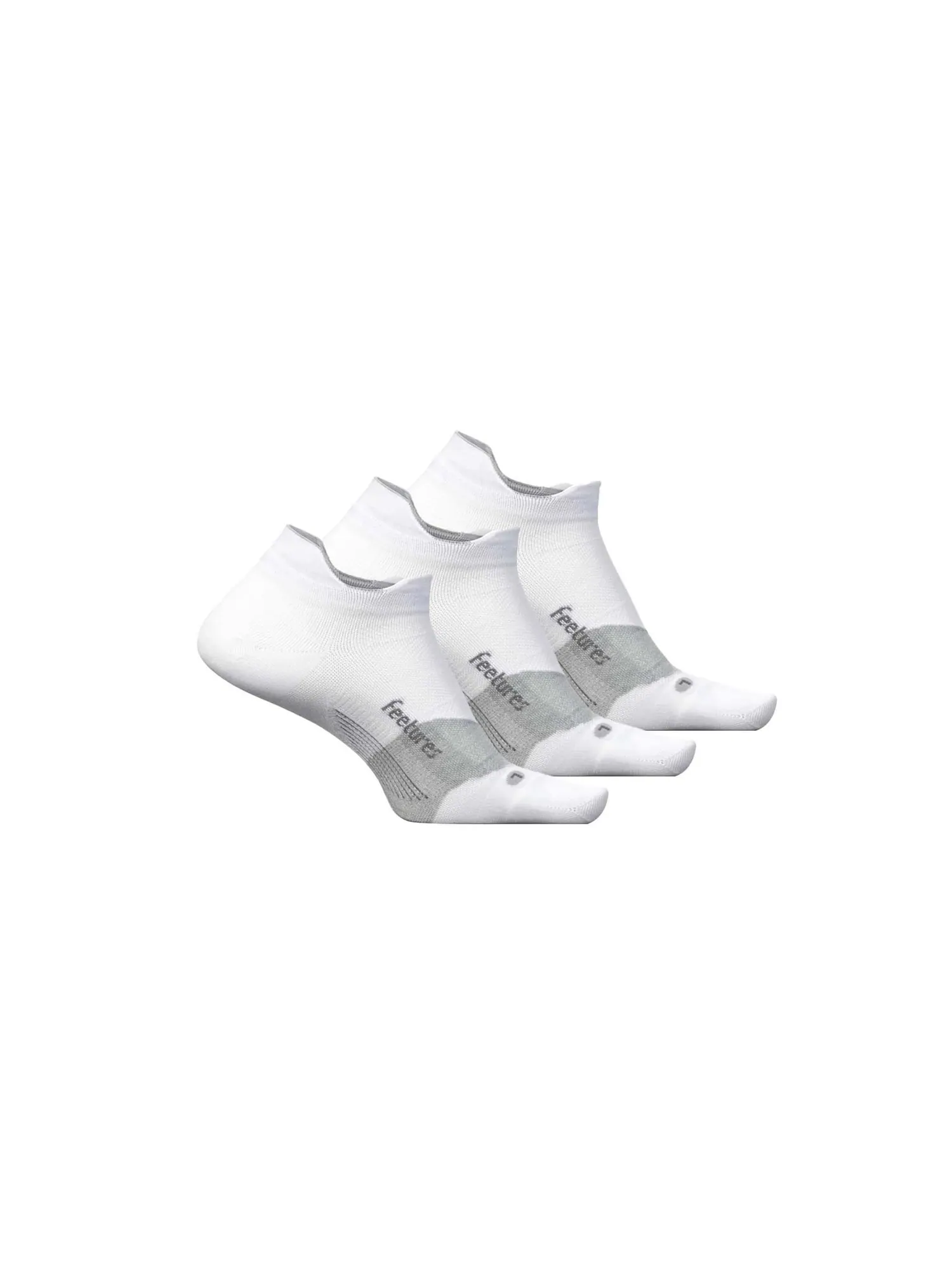 Туфли Unisex Feetures Elite Ultra Light No Show Tab 3-Pair Pack — изображение 1 из 1, белый