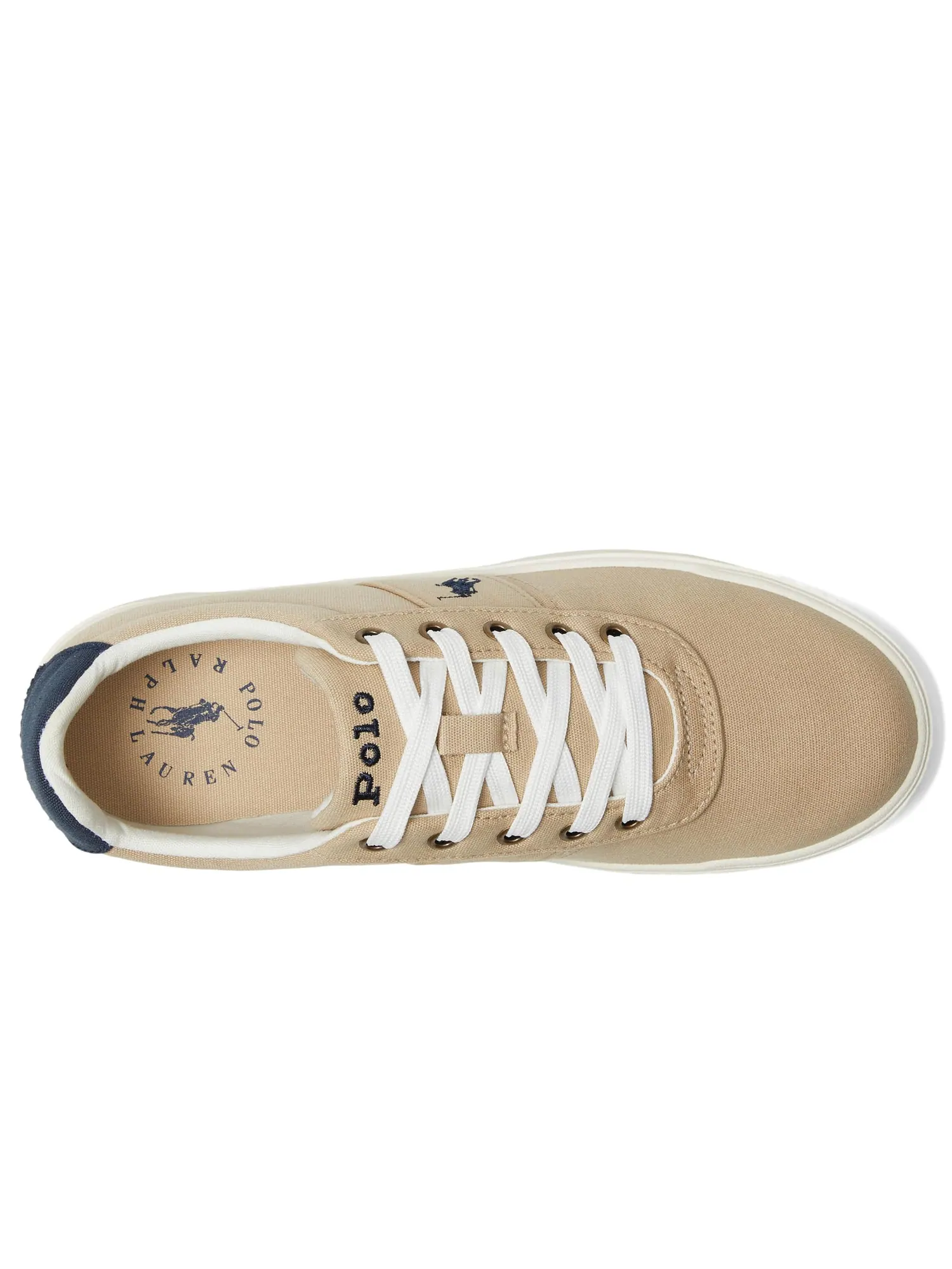 Кроссовки Polo Ralph Lauren Kids Frazier Casual — изображение 2 из 7, хаки/темно-синий
