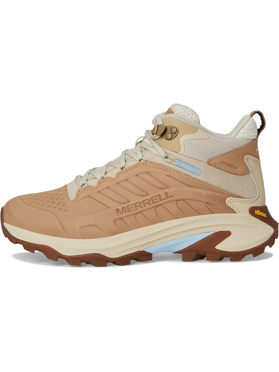 Треккинговые кроссовки Merrell Moab Speed 2 LTR Mid Waterproof — изображение 4 из 7, бежевый