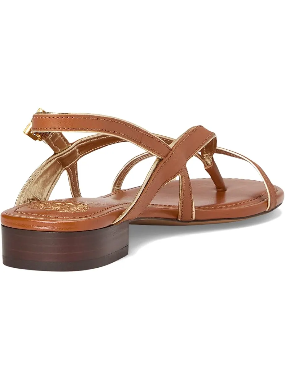 Туфли Vince Camuto Melly Strappy Flat Sandals — изображение 5 из 7, золотистый