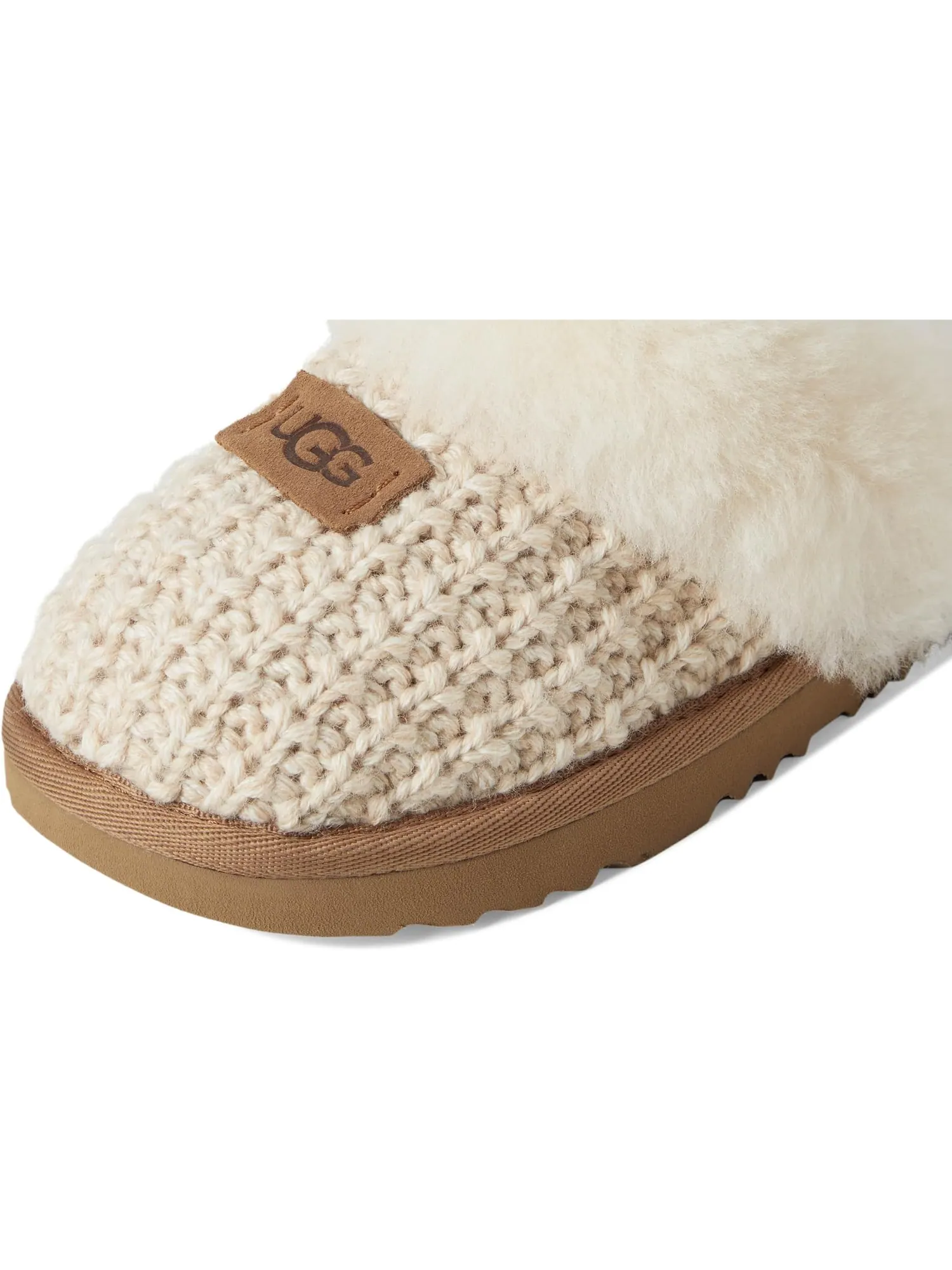Тапочки UGG Kids Cozy II Knit — изображение 6 из 7, бежевый