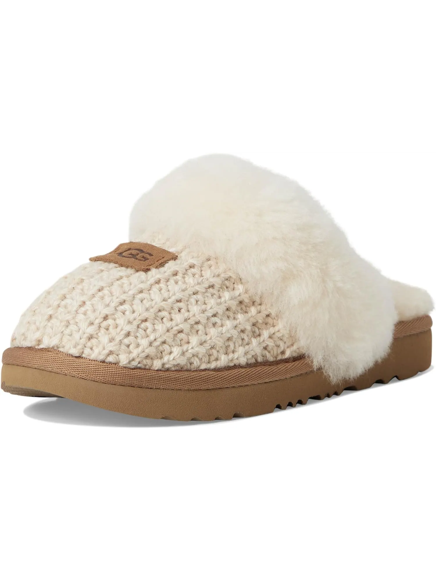 Тапочки UGG Kids Cozy II Knit — изображение 7 из 7, бежевый