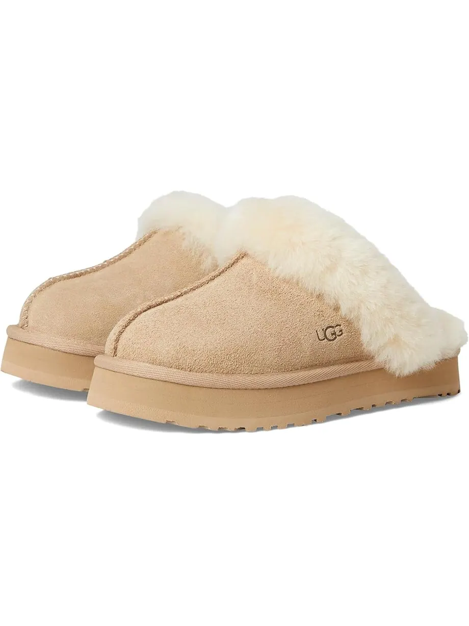 Детские тапочки Ugg Disquette (Little Kid/Big Kid) UGG Kids — изображение 1 из 7, бежевый