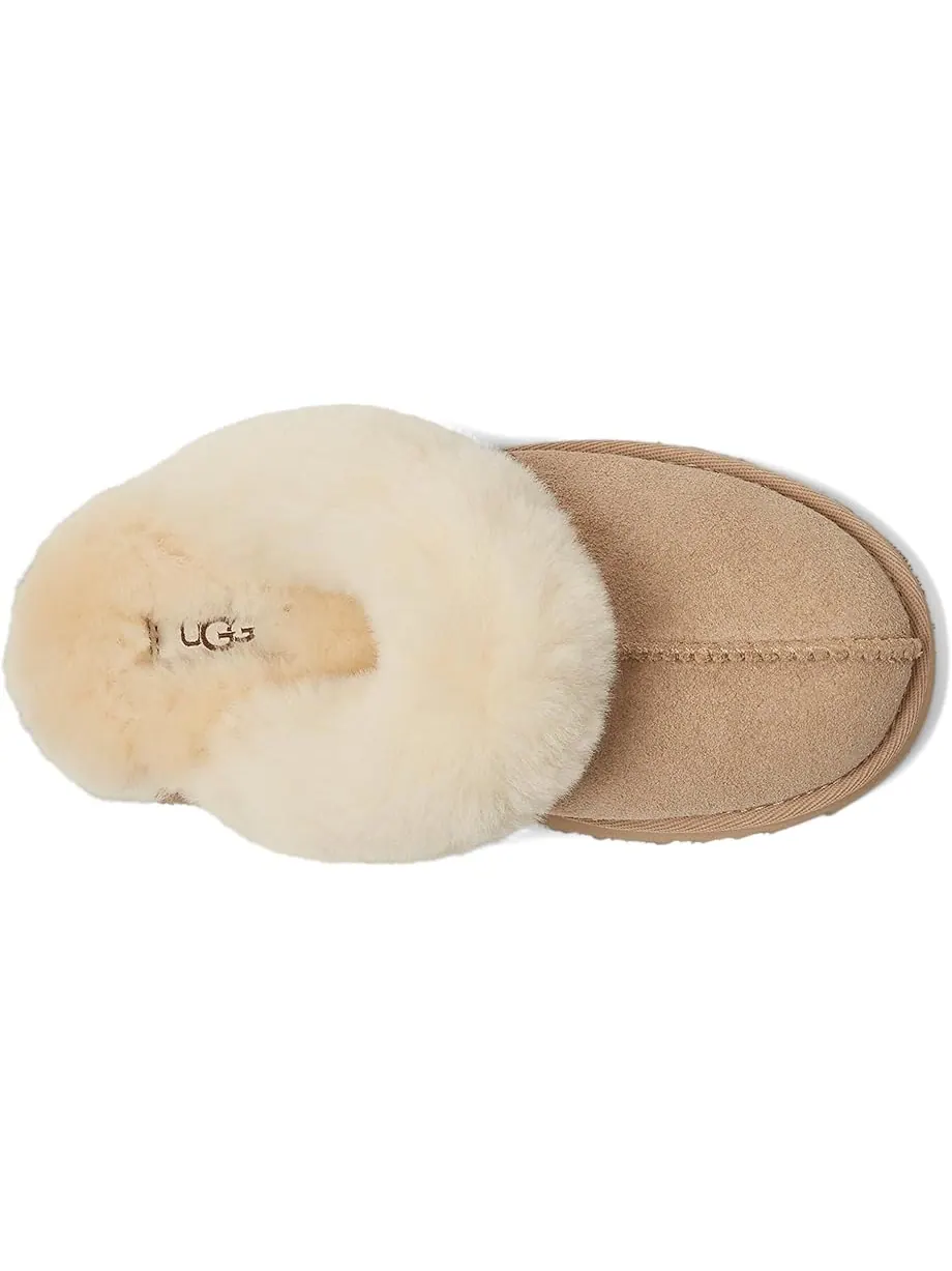 Детские тапочки Ugg Disquette (Little Kid/Big Kid) UGG Kids — изображение 2 из 7, бежевый