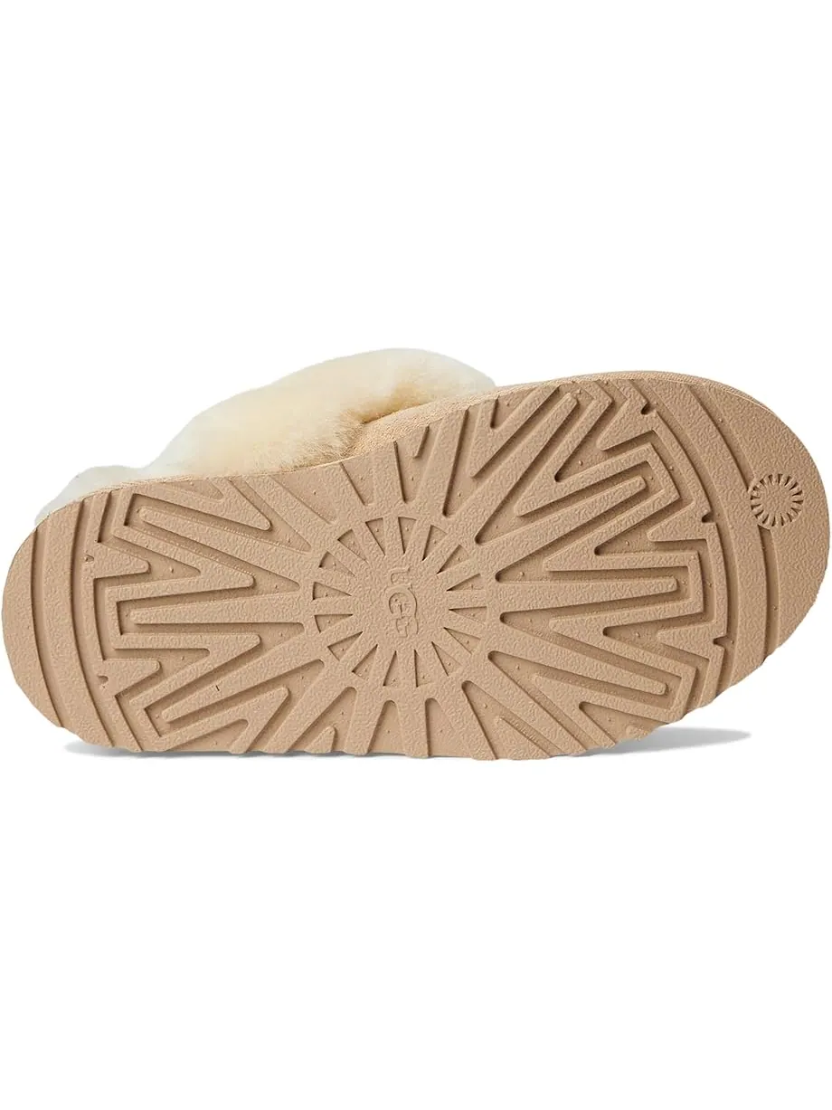 Детские тапочки Ugg Disquette (Little Kid/Big Kid) UGG Kids — изображение 3 из 7, бежевый