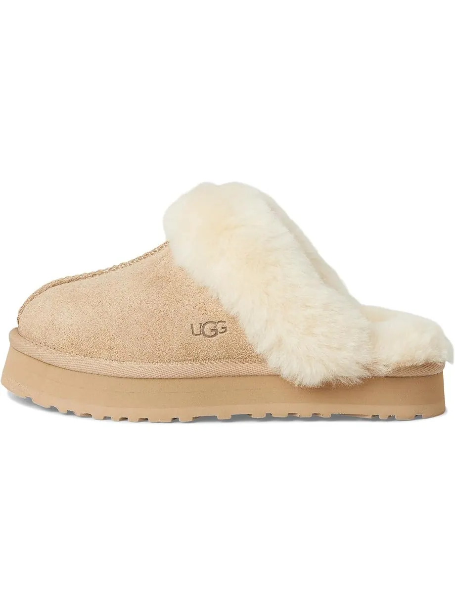 Детские тапочки Ugg Disquette (Little Kid/Big Kid) UGG Kids — изображение 4 из 7, бежевый