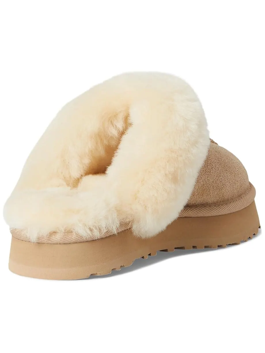 Детские тапочки Ugg Disquette (Little Kid/Big Kid) UGG Kids — изображение 5 из 7, бежевый
