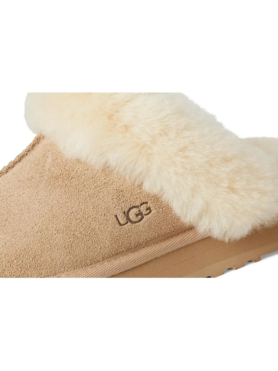Детские тапочки Ugg Disquette (Little Kid/Big Kid) UGG Kids — изображение 6 из 7, бежевый