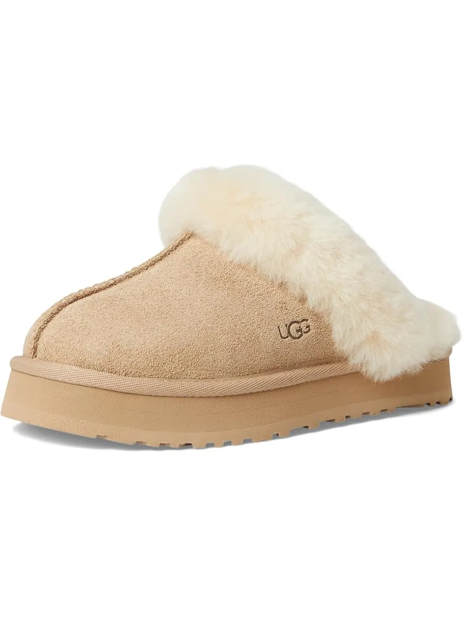 Детские тапочки Ugg Disquette (Little Kid/Big Kid) UGG Kids — изображение 7 из 7, бежевый