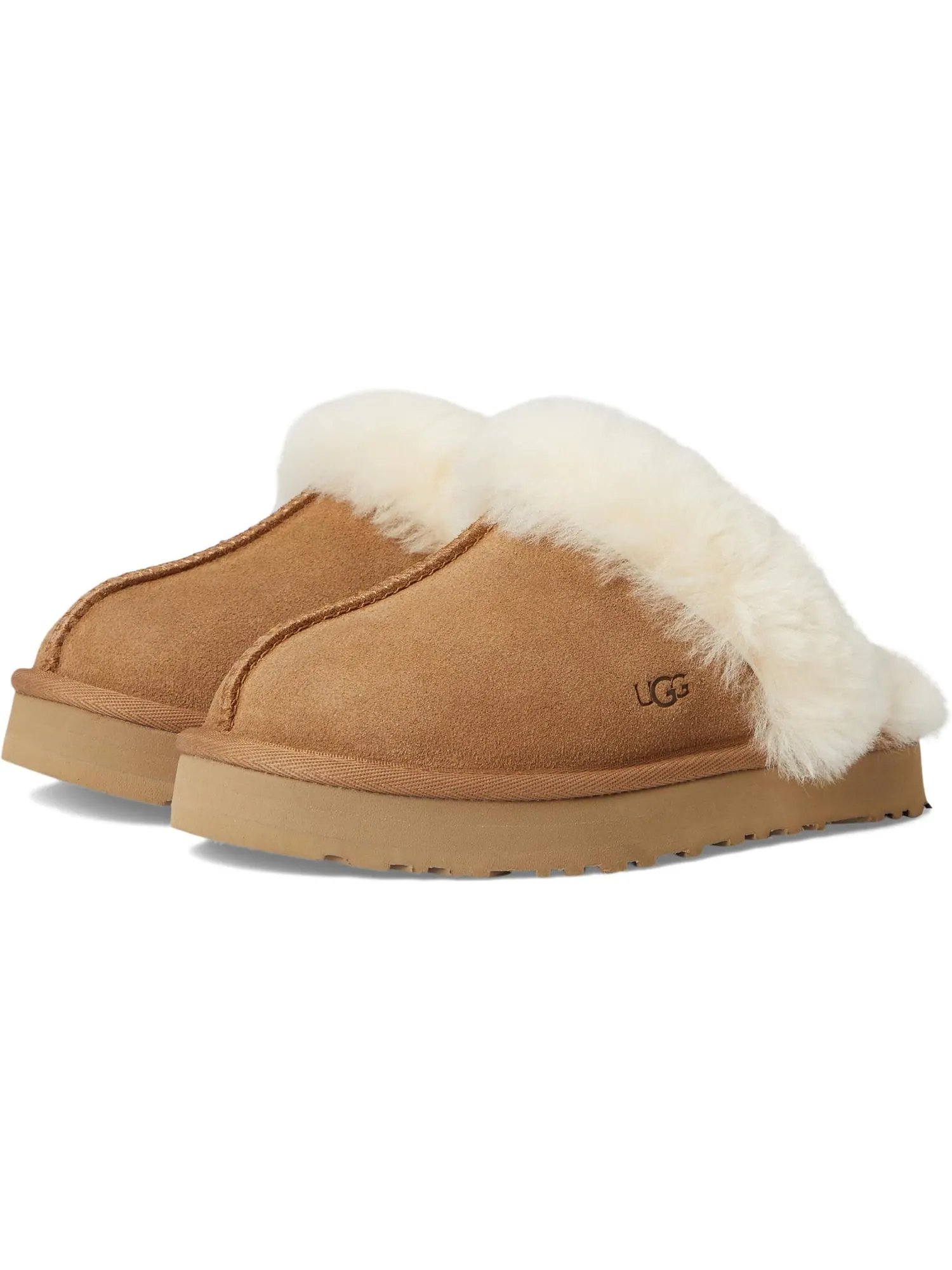 Тапочки UGG Kids Disquette — изображение 1 из 7, орех