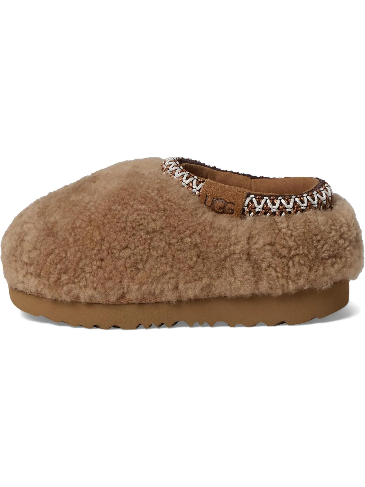 Тапочки UGG Kids Tasman Maxi Curly — изображение 4 из 7, орех