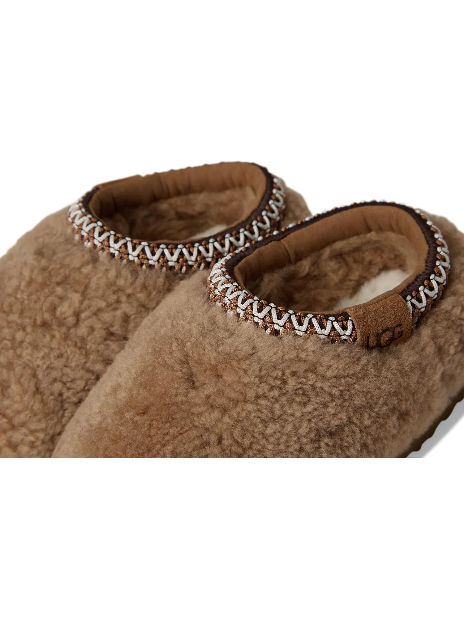 Тапочки UGG Kids Tasman Maxi Curly — изображение 6 из 7, орех