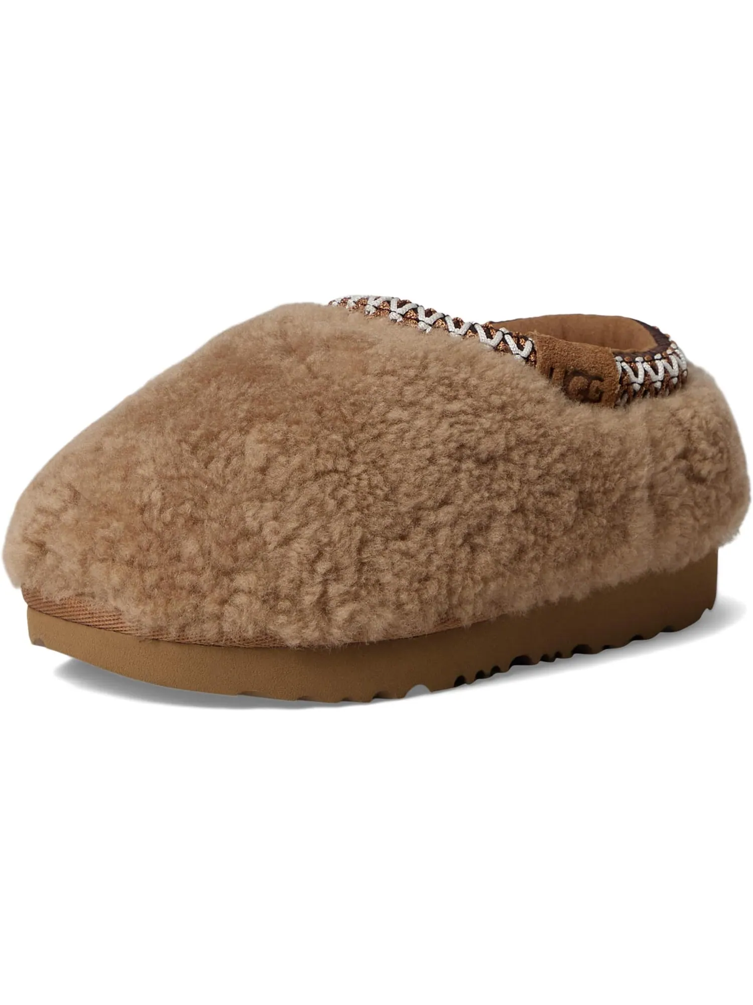 Тапочки UGG Kids Tasman Maxi Curly — изображение 7 из 7, орех
