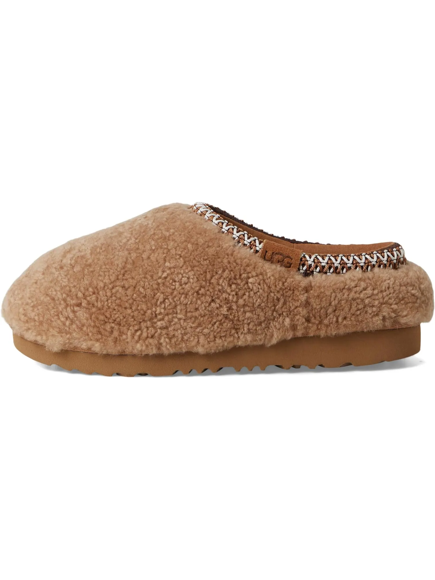 Тапочки UGG Kids Tasman Maxi Curly — изображение 4 из 7, орех