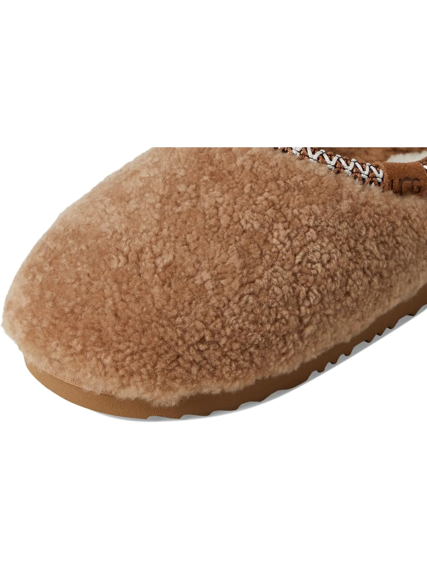 Тапочки UGG Kids Tasman Maxi Curly — изображение 6 из 7, орех