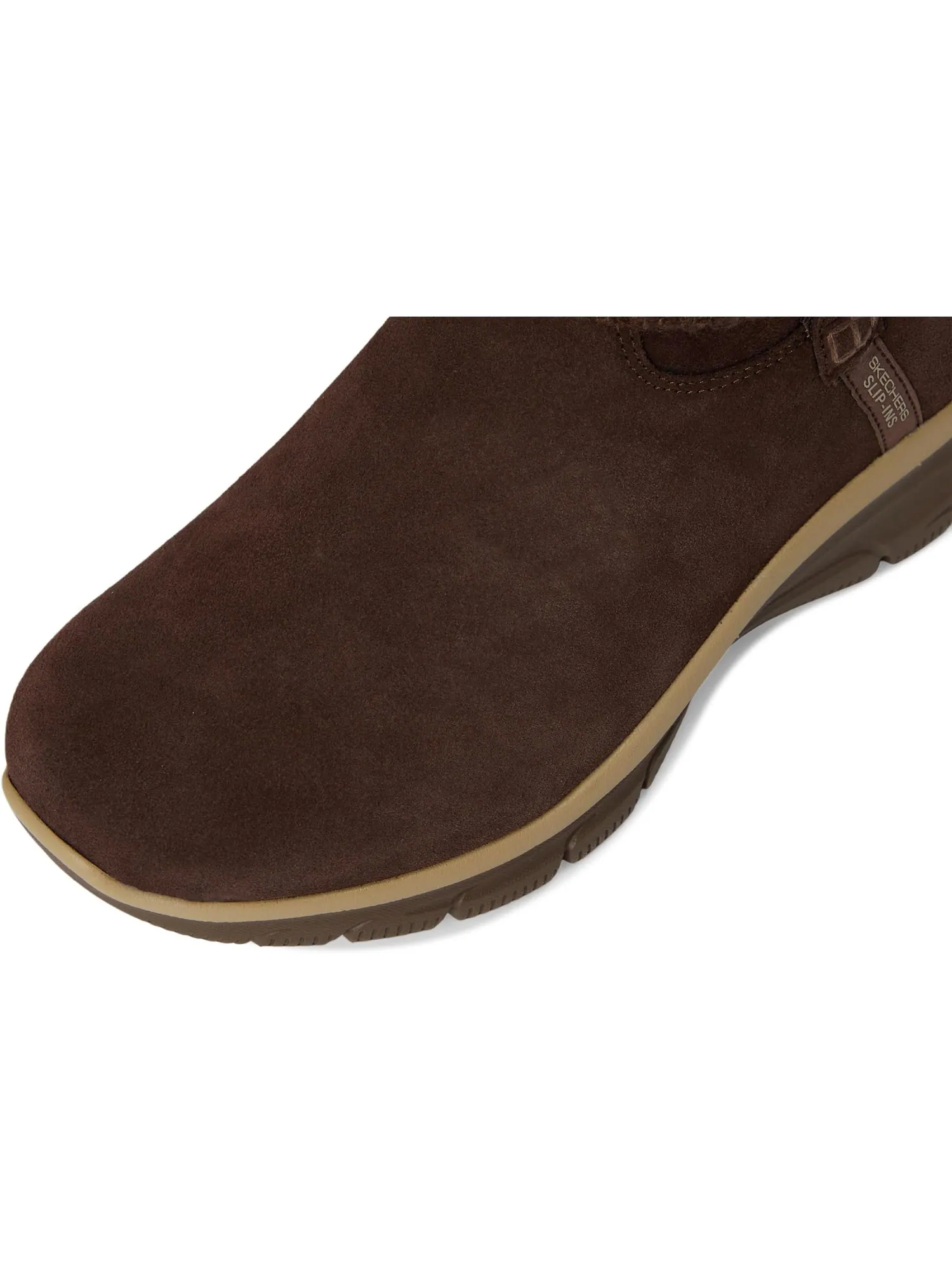 Ботинки SKECHERS Women's Easy Going - Cozy Weather 2 Suede Hands Free Slip-ins — изображение 2 из 7, шоколад