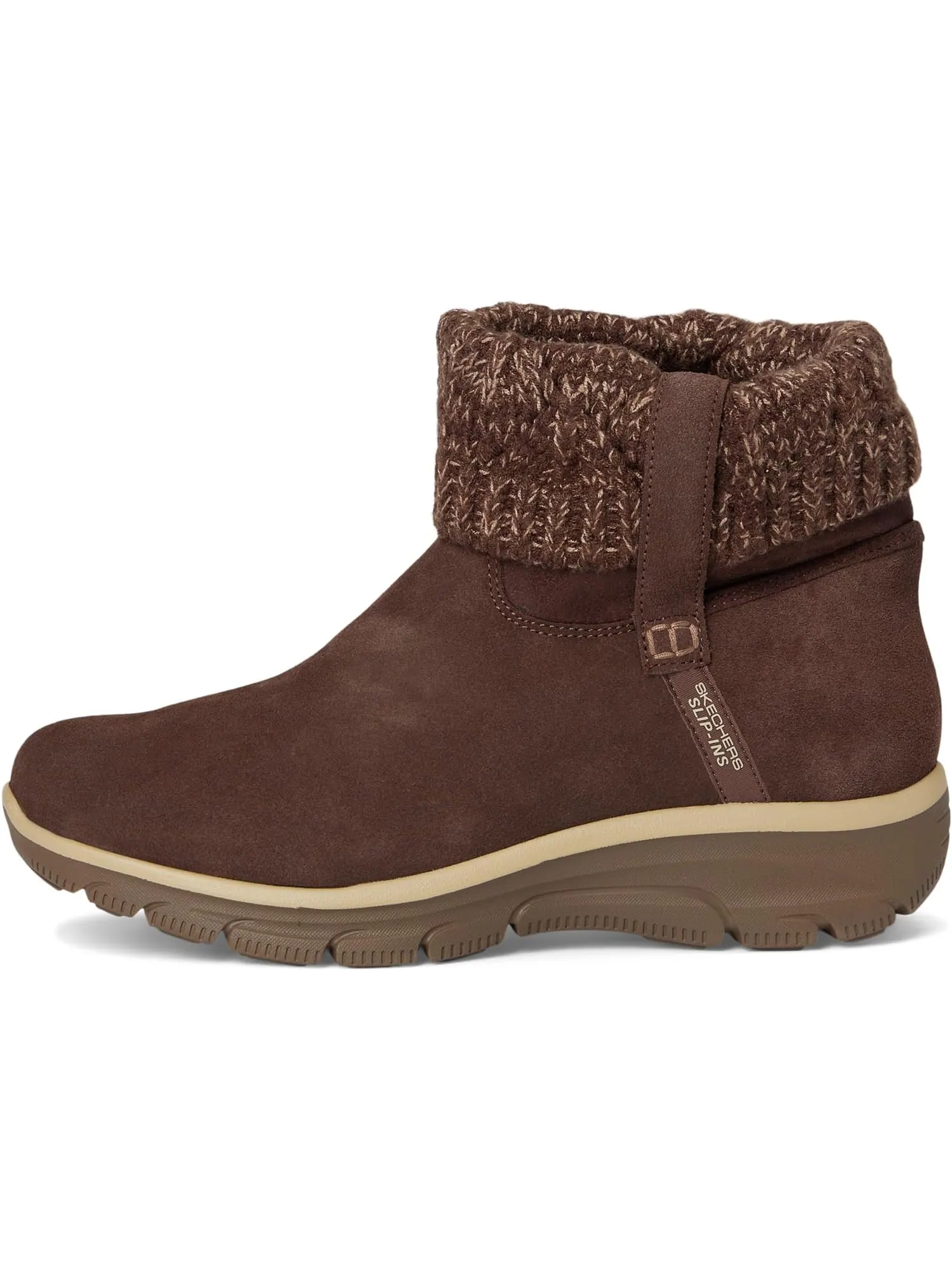 Ботинки SKECHERS Women's Easy Going - Cozy Weather 2 Suede Hands Free Slip-ins — изображение 4 из 7, шоколад