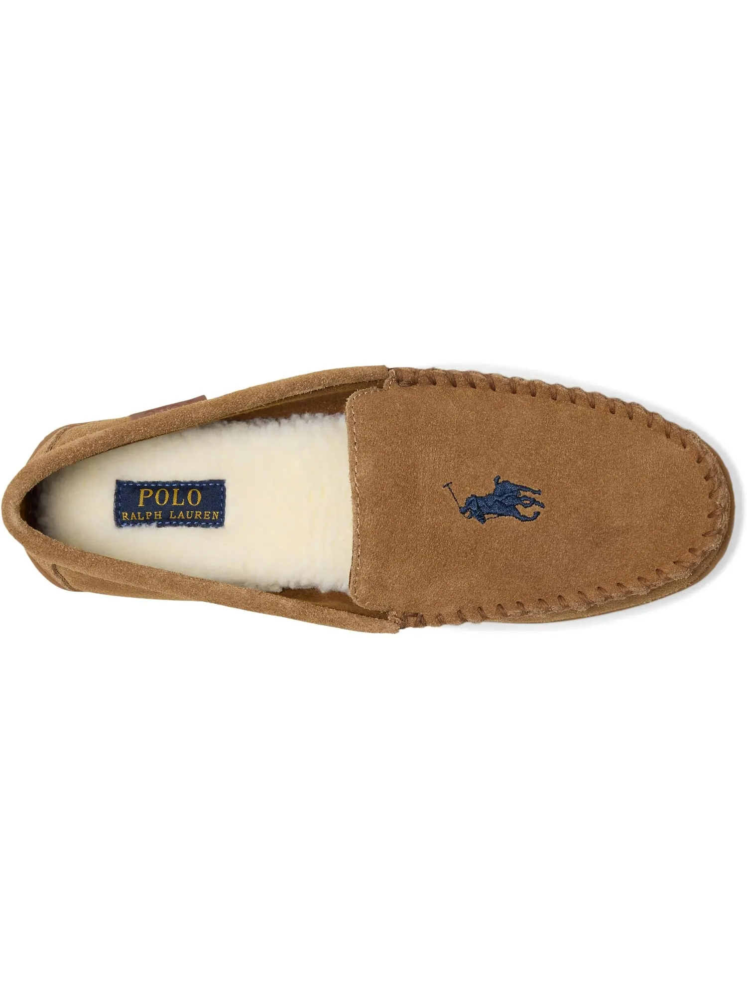 Тапочки Polo Ralph Lauren Men's Brenan Moc Slippers — изображение 2 из 7, кремовый