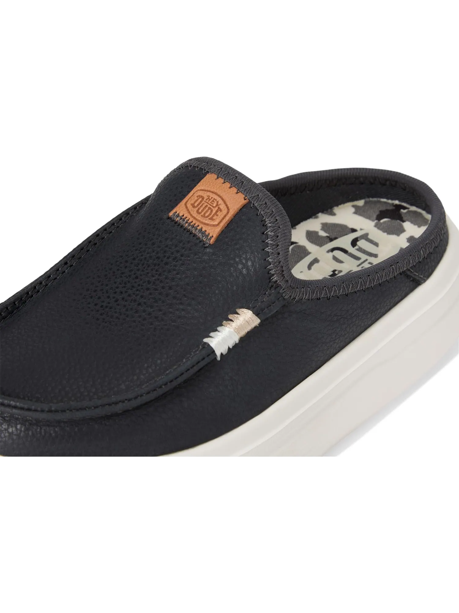 Лоферы Hey Dude Kids Austin Lift Y Leather — изображение 6 из 7, черный