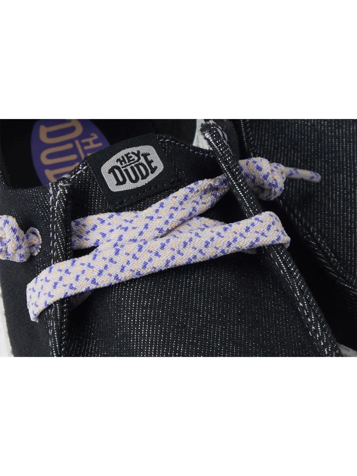 Лоферы Hey Dude Kids Wendy Funk Friendship Lace — изображение 6 из 7, черный