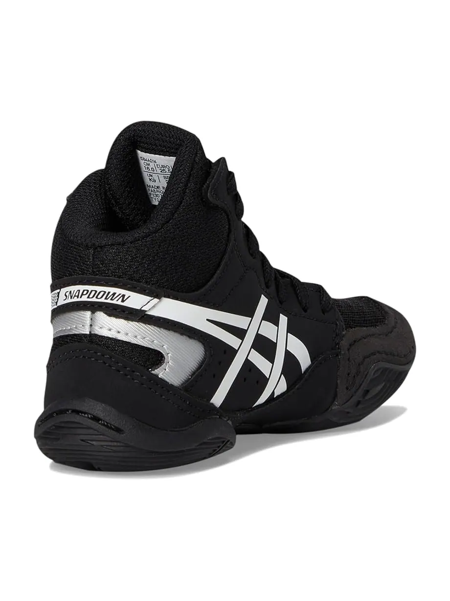 Детские кроссовки Asics Snapdown 4 GS (Toddler/Little Kid/Big Kid) ASICS Kids — изображение 5 из 7, черный/белый