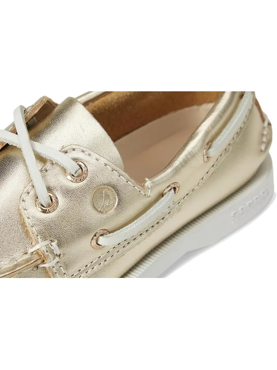 Детские лодочники Sperry Authentic Original (Little Kid/Big Kid) Sperry Kids — изображение 6 из 7, металлик золотистый