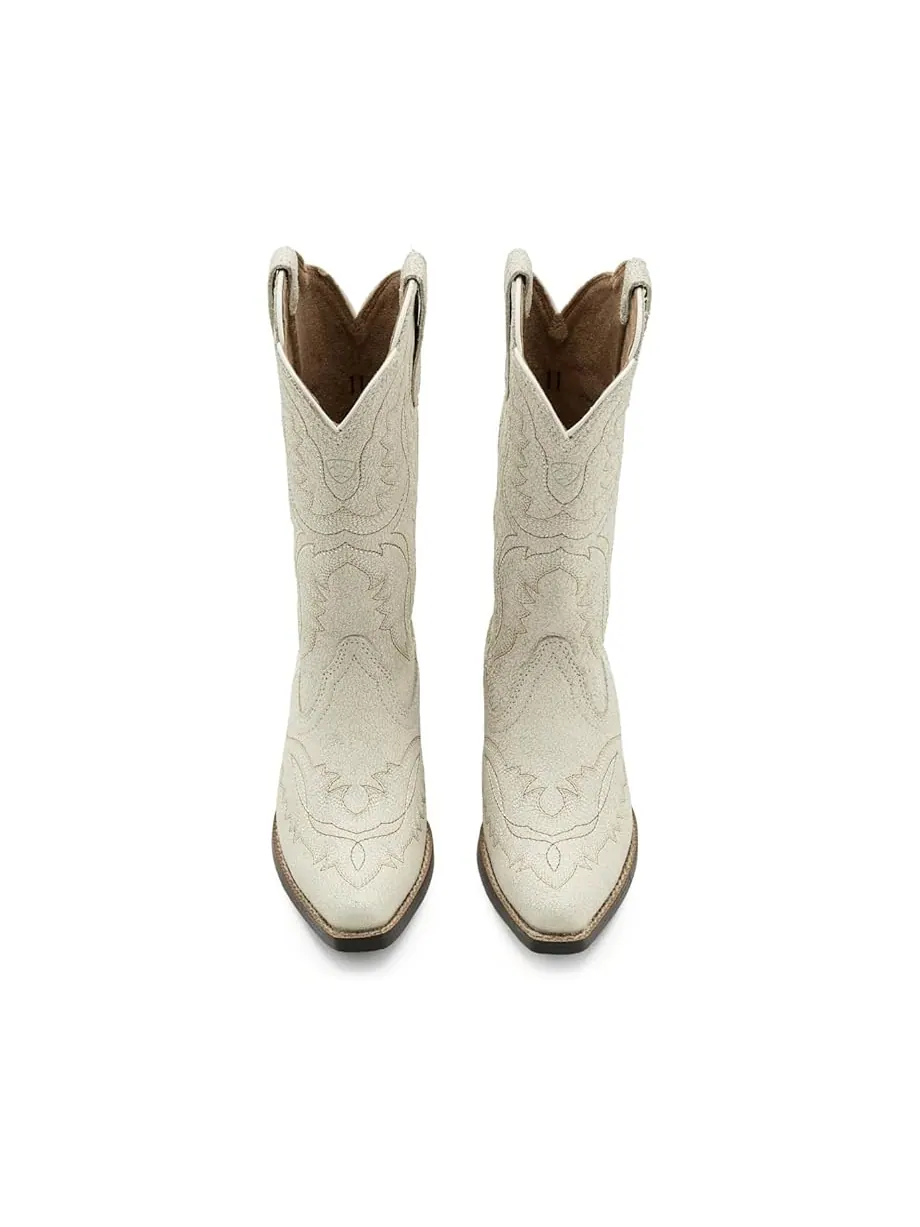 Детские ковбойские ботинки Ariat Youth Casanova (little kid/big kid) Ariat Kids — изображение 2 из 7, слоновая кость