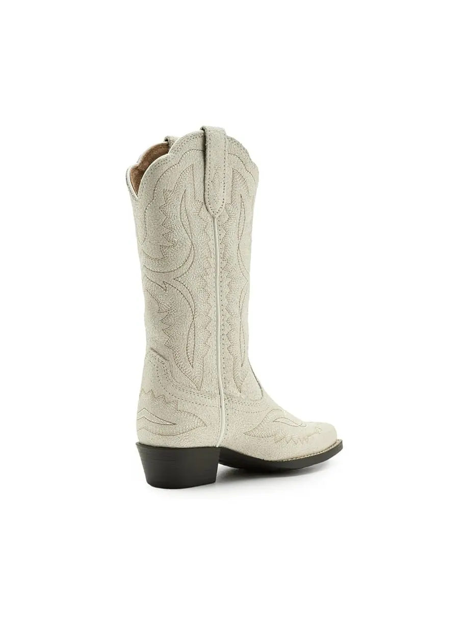 Детские ковбойские ботинки Ariat Youth Casanova (little kid/big kid) Ariat Kids — изображение 3 из 7, слоновая кость