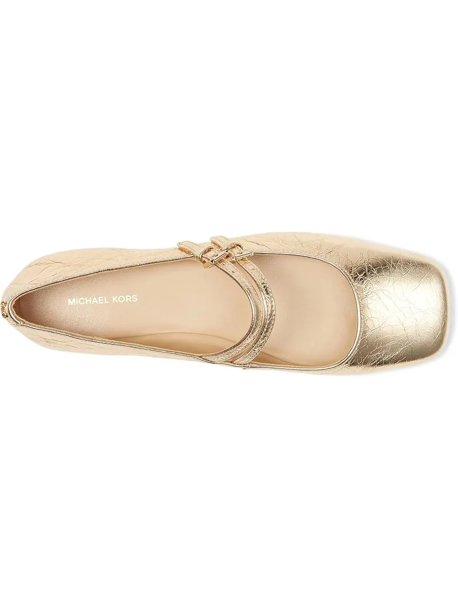 Женские балетки MICHAEL Michael Kors Matilda Flex — изображение 2 из 7, бледный золотистый