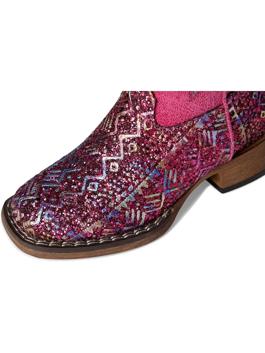 Детские ботинки Roper Glitter Aztec II (Toddler/Little Kid) Roper Kids — изображение 2 из 7, фуксия